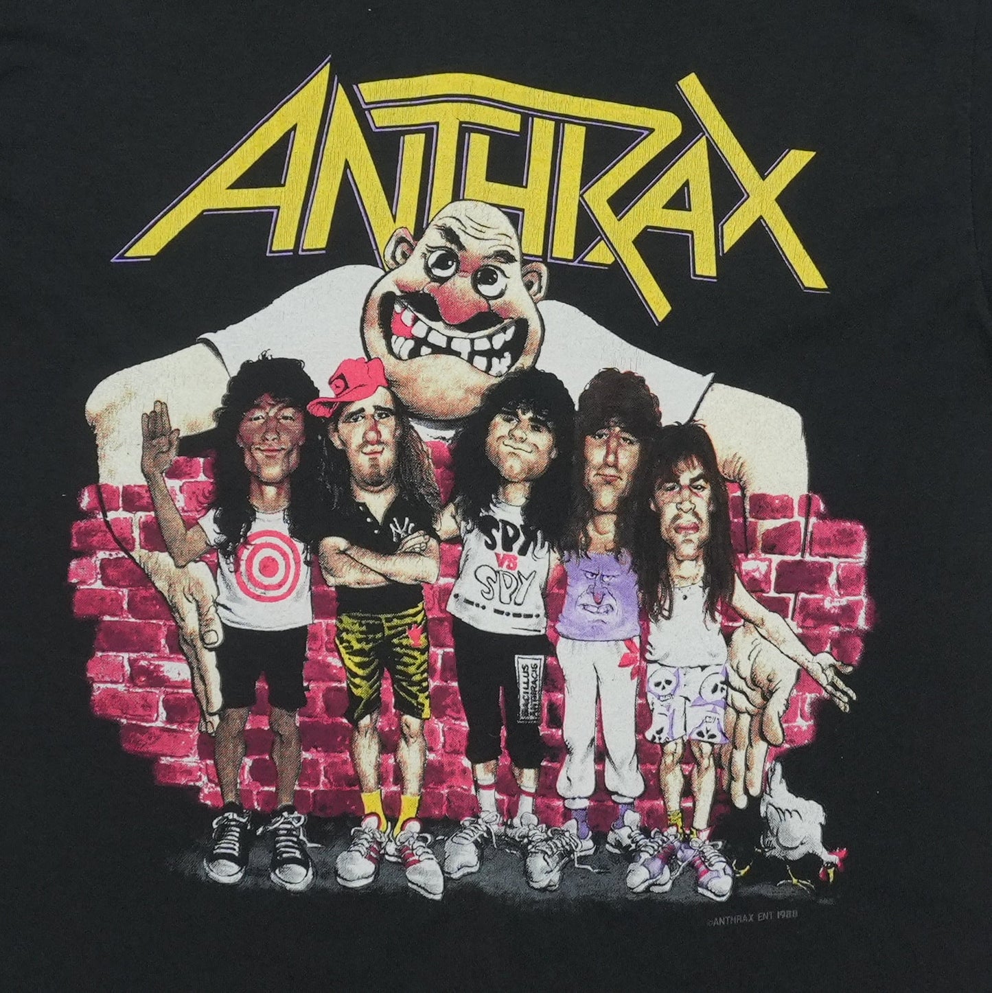 1988 Anthrax State Of Euphoria Tour Shirt Detail 1
