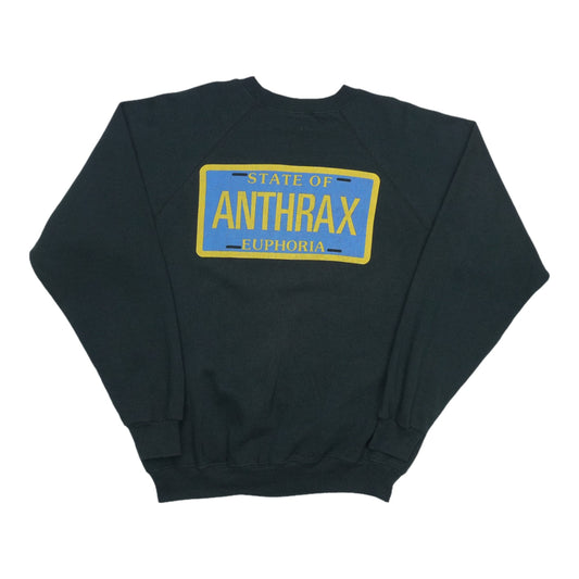 1988 Anthrax State Of Euphoria Tour Sweatshirt Back