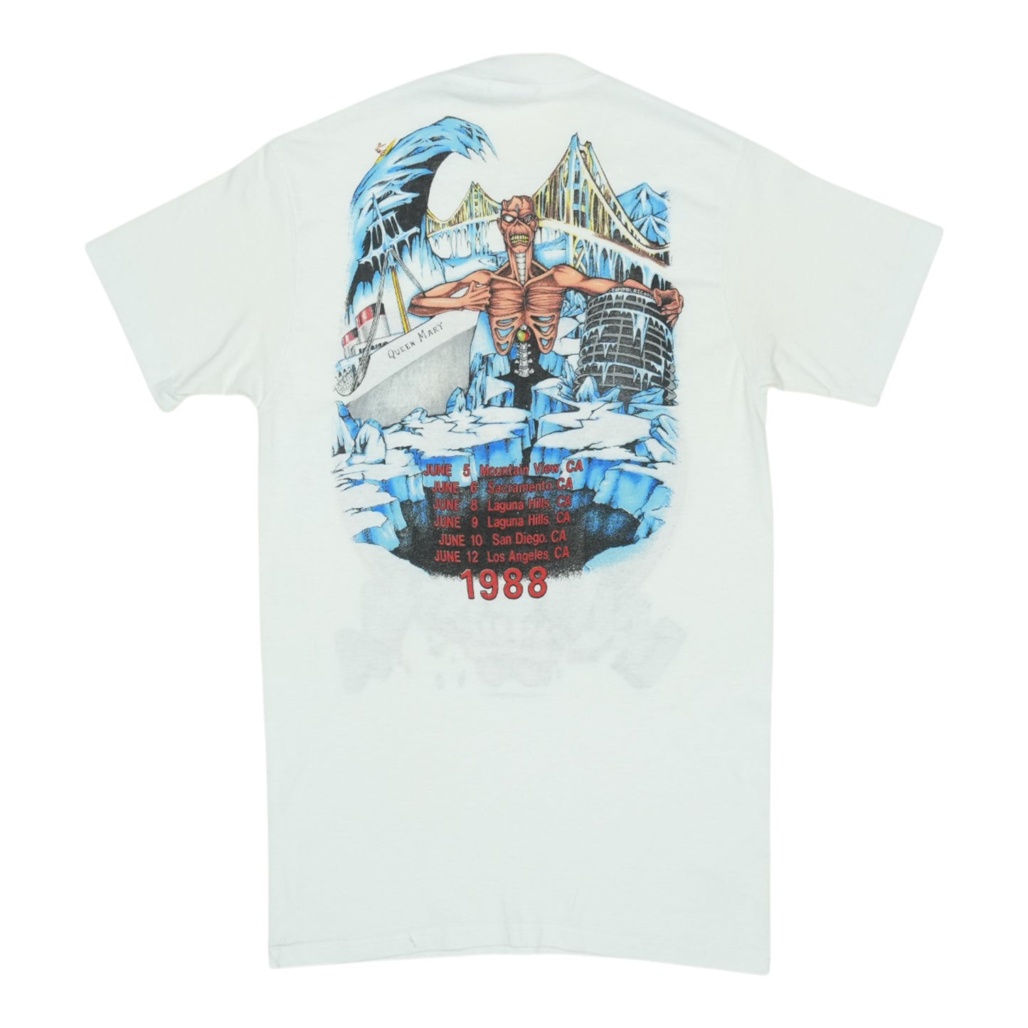 1988 Iron Maiden California Tour Shirt