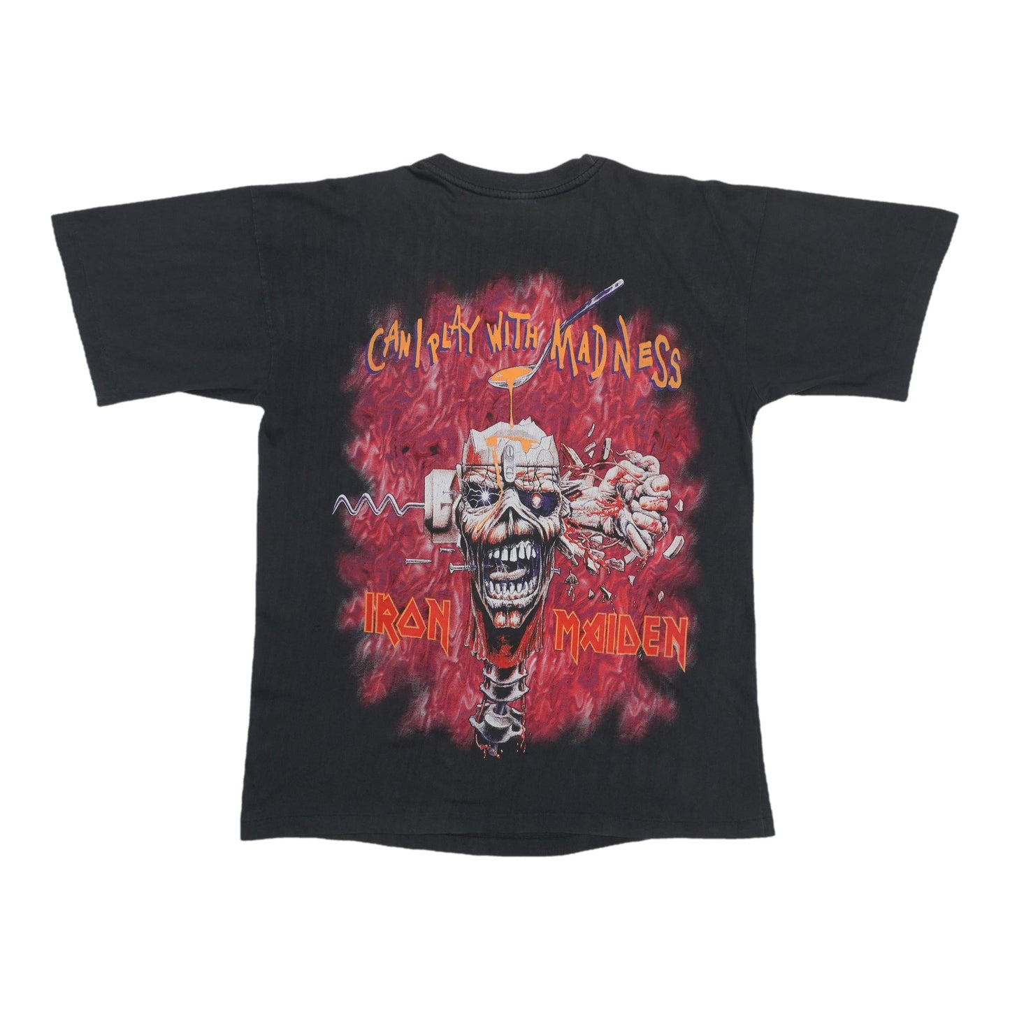 1988 Iron Maiden Can I Play With Madness Shirt Back