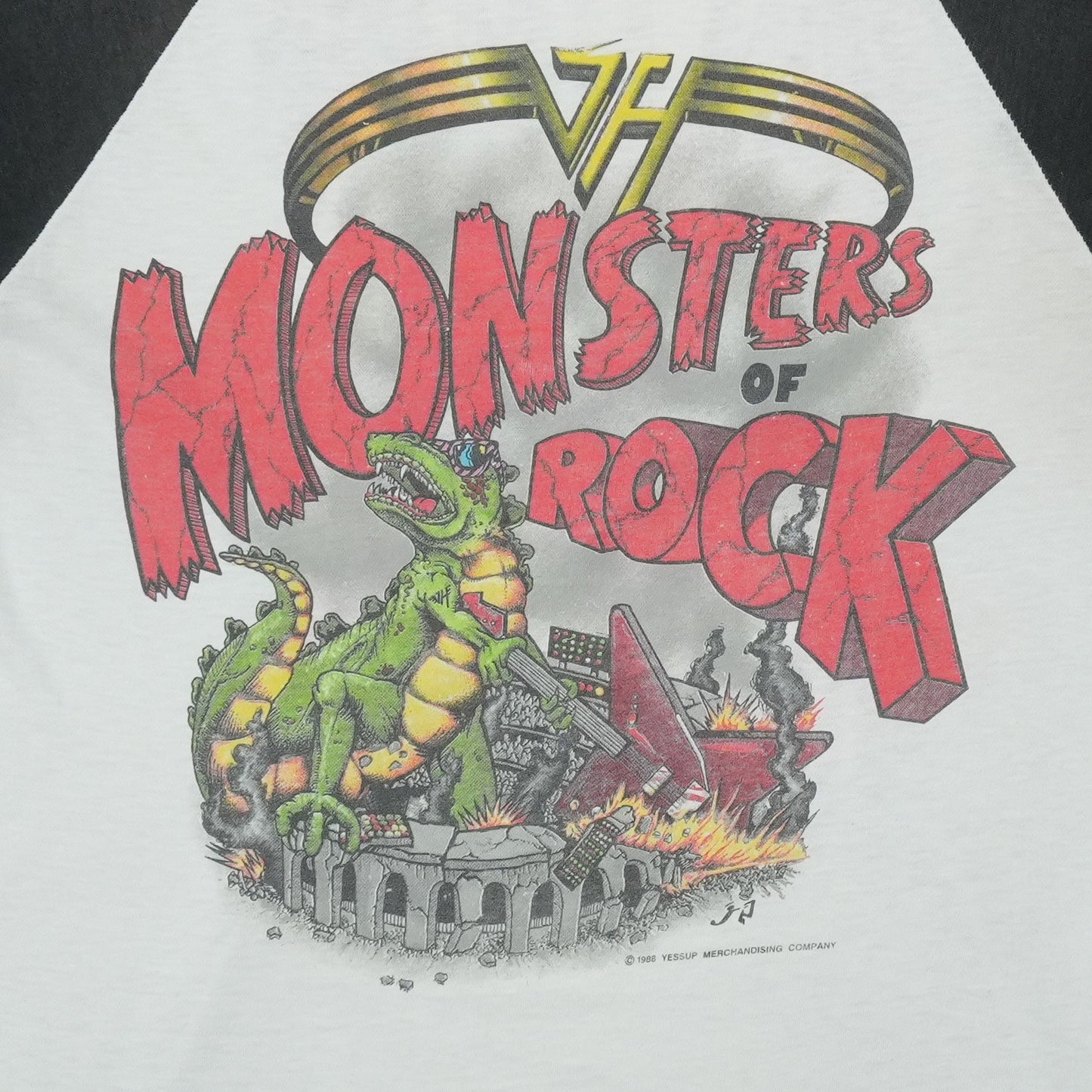 1988 Van Halen Monsters Of Rock Tour Shirt