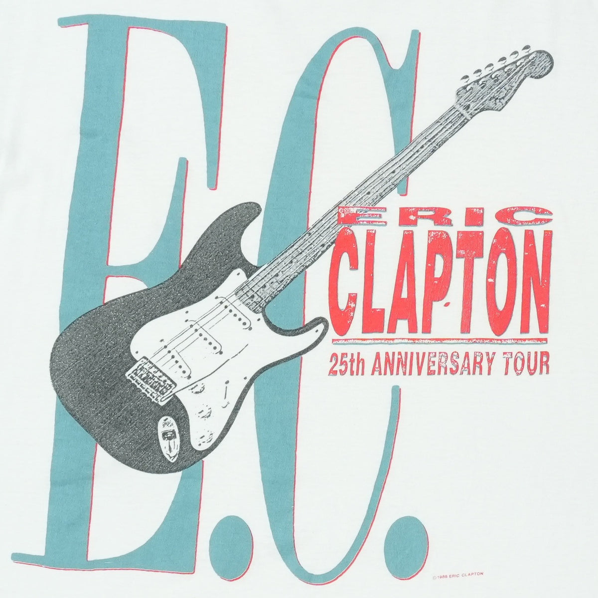 1988 Eric Clapton 25th Anniversary Tour Shirt