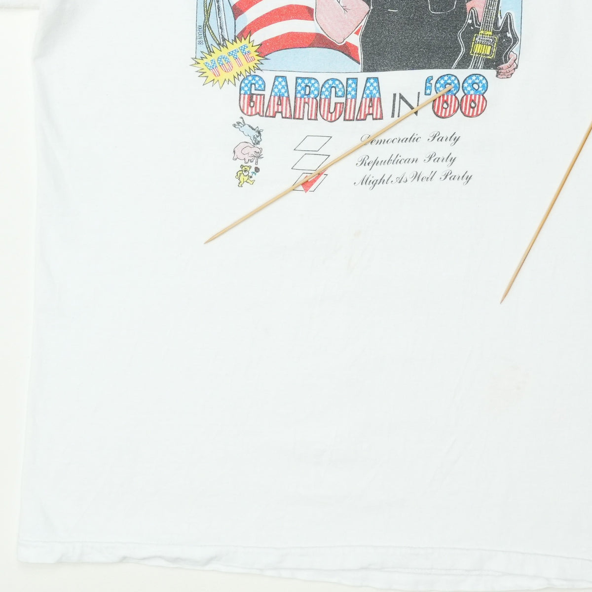 1988 Grateful Dead Jerry Garcia For President Shirt