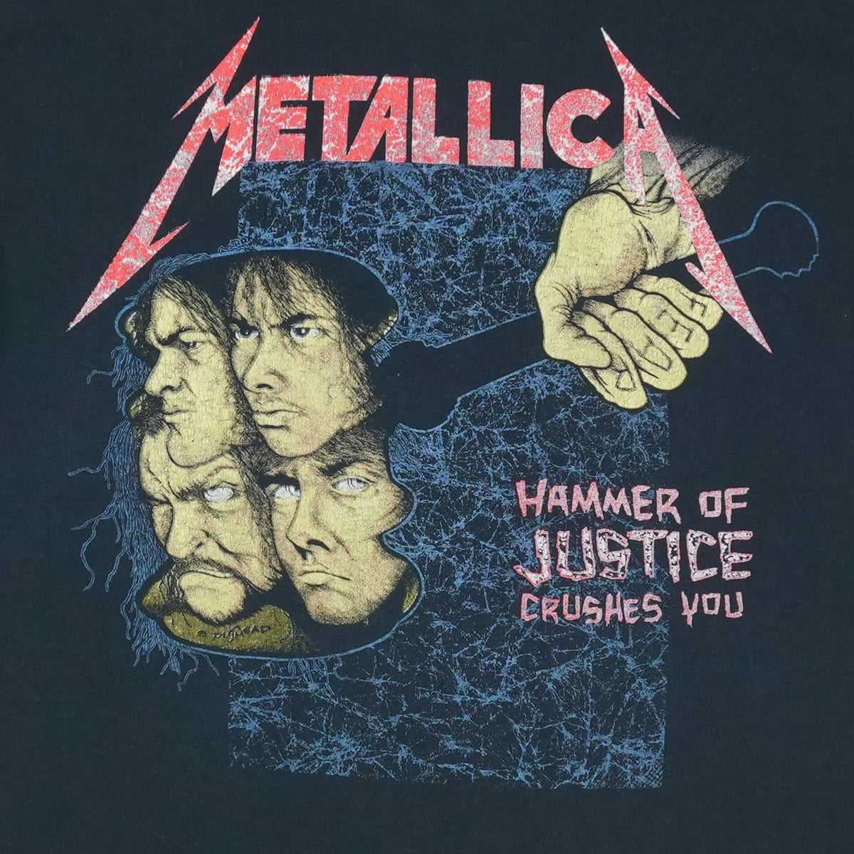 1988 Metallica Damaged Justice Shirt