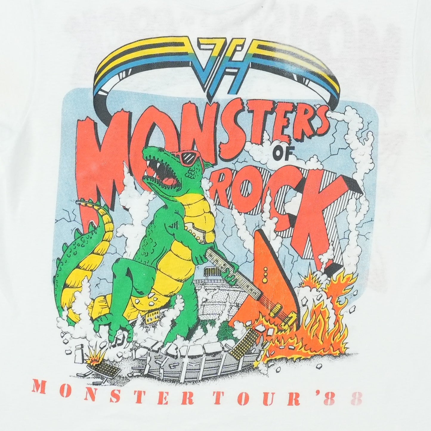 1988 Monsters of Rock Van Halen Metallica Tour Shirt
