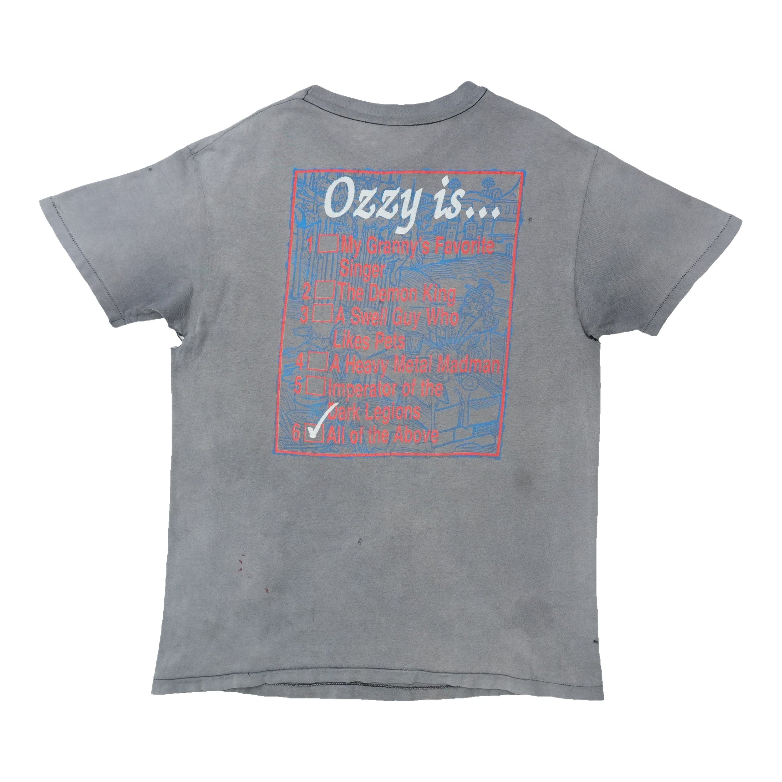 Ozzy Osbourne 1988 Vintage Tシャツ Buy 1988 Ozzy Osbourne Ozzy Is Shirt - Vintage T Shirt by WyCo Vintage