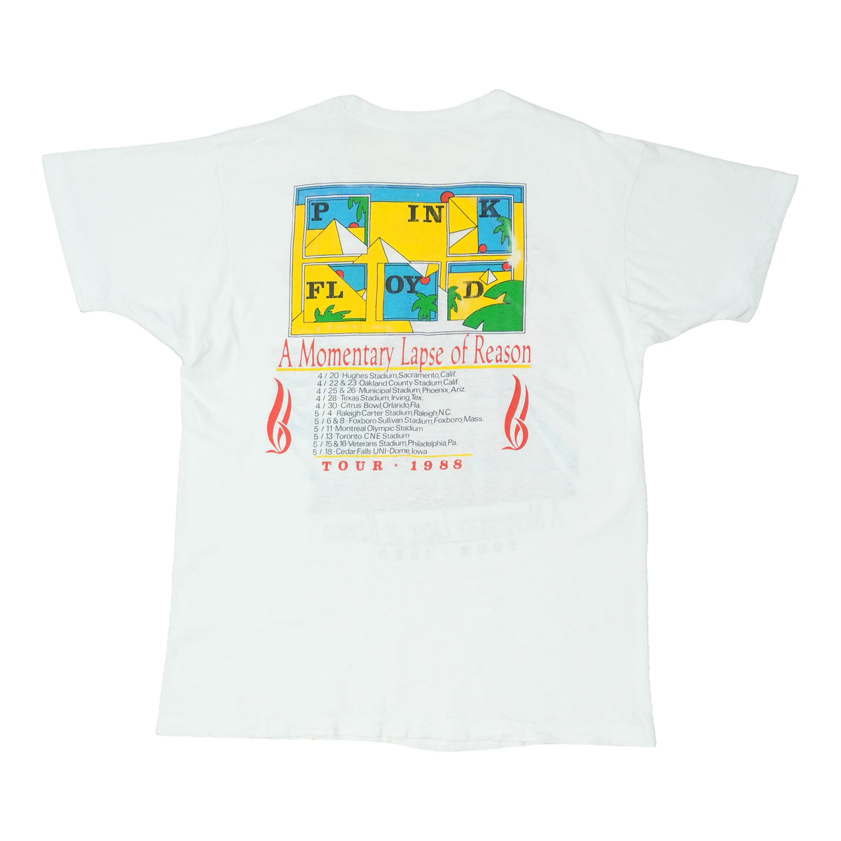 1988 Pink Floyd A Momentary Lapse of Reason Tour Shirt