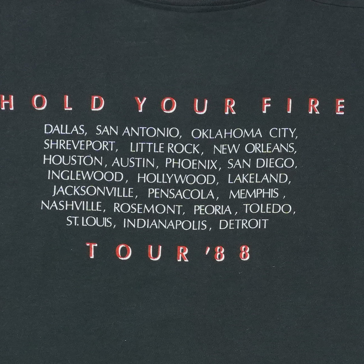 1988 Rush Hold Your Fire Tour Tank Top
