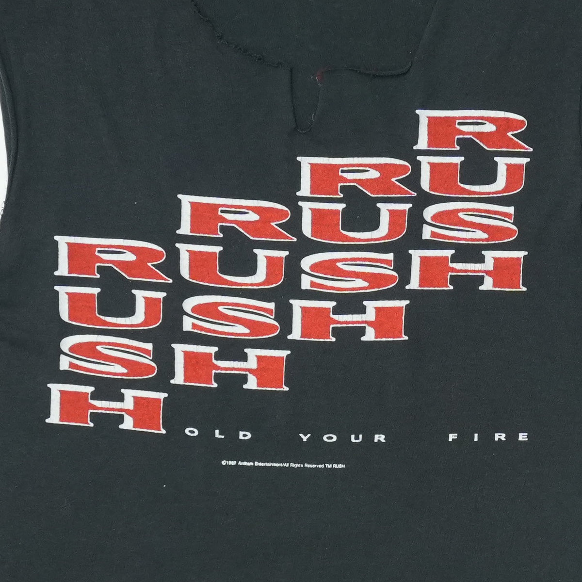 1988 Rush Hold Your Fire Tour Tank Top