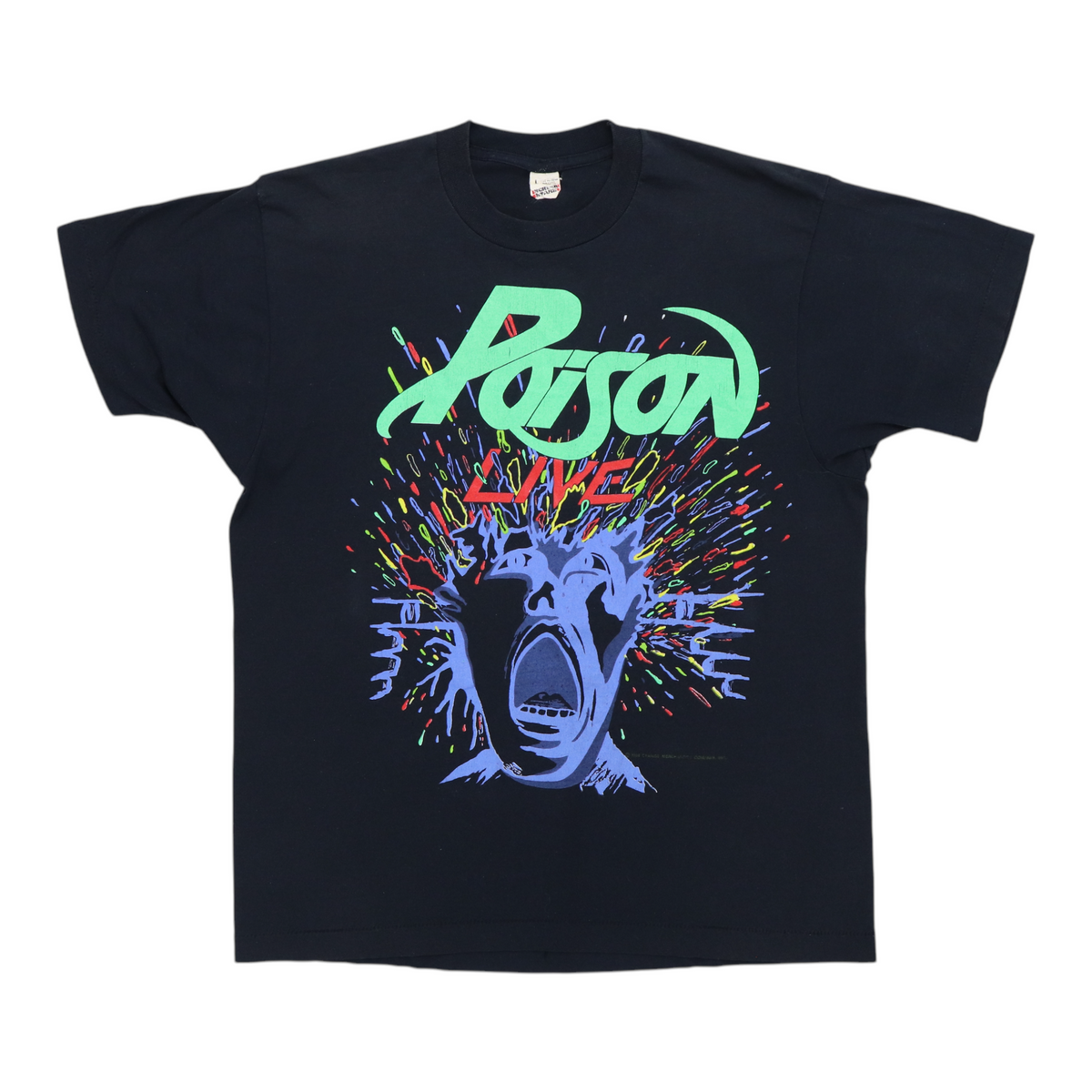 1988 Poison Live Shirt | Authentic Vintage Tee – WyCo Vintage