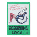 1988 Scorpions Savage Amusement World Tour Local Backstage Pass