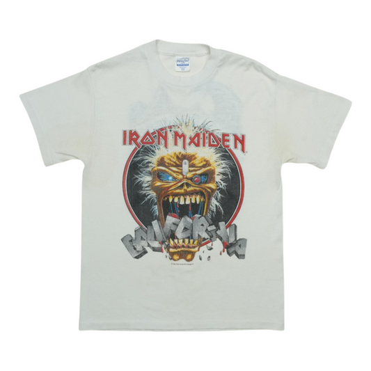 1988 Iron Maiden California Tour Shirt Front