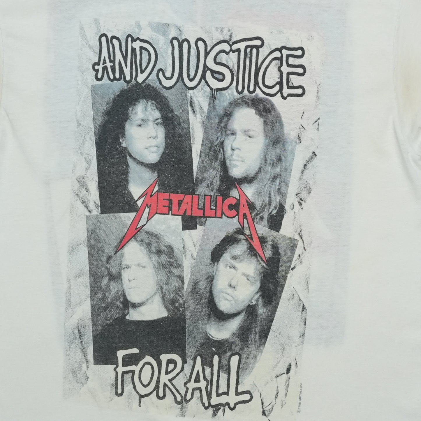 1988 Metallica And Justice For All Shirt Detail 2