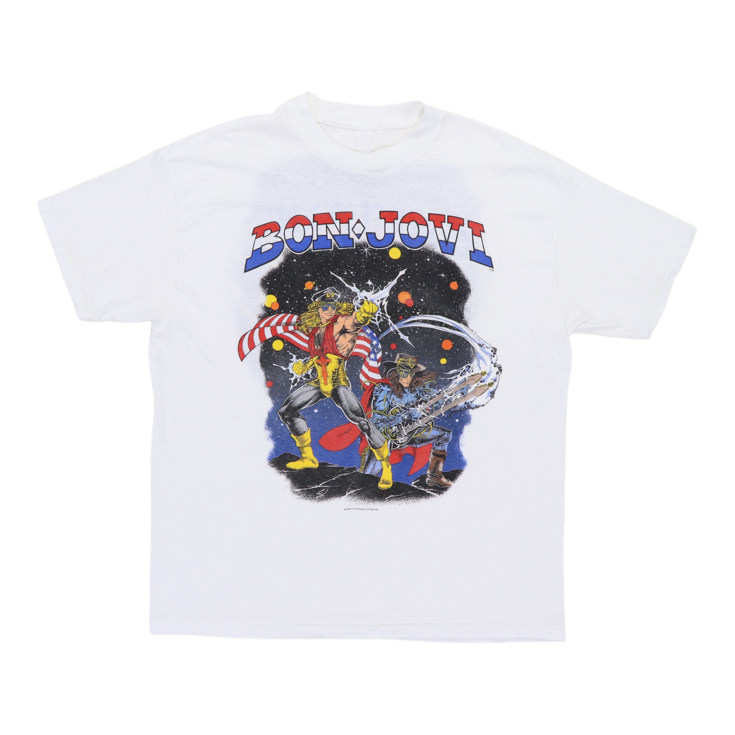 1989 Bon Jovi Captin Kidd King Of Swing Shirt