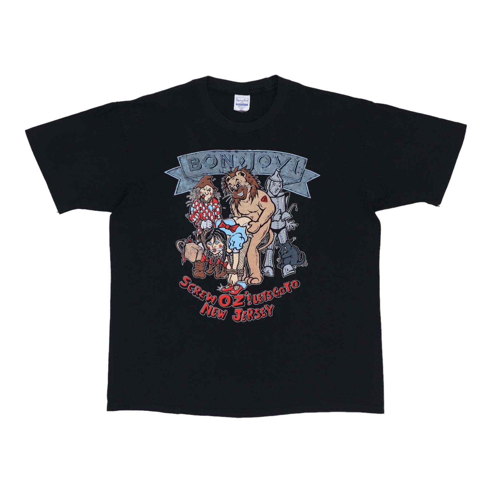 1989 Bon Jovi Screw Oz Shirt | Authentic Vintage Tee – WyCo Vintage
