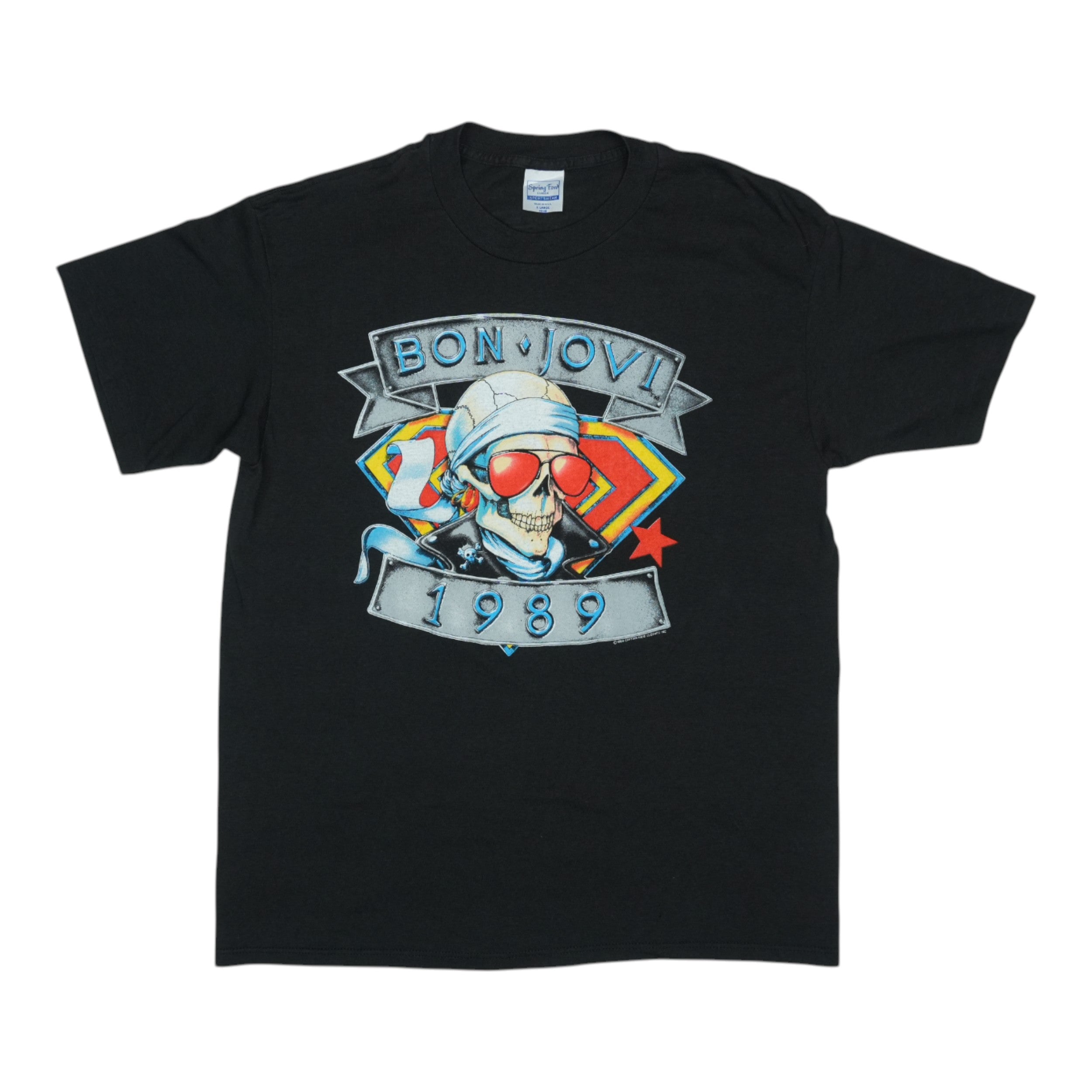 1989 Bon Jovi We're Back Kickin Ass Shirt | Authentic Vintage Tee