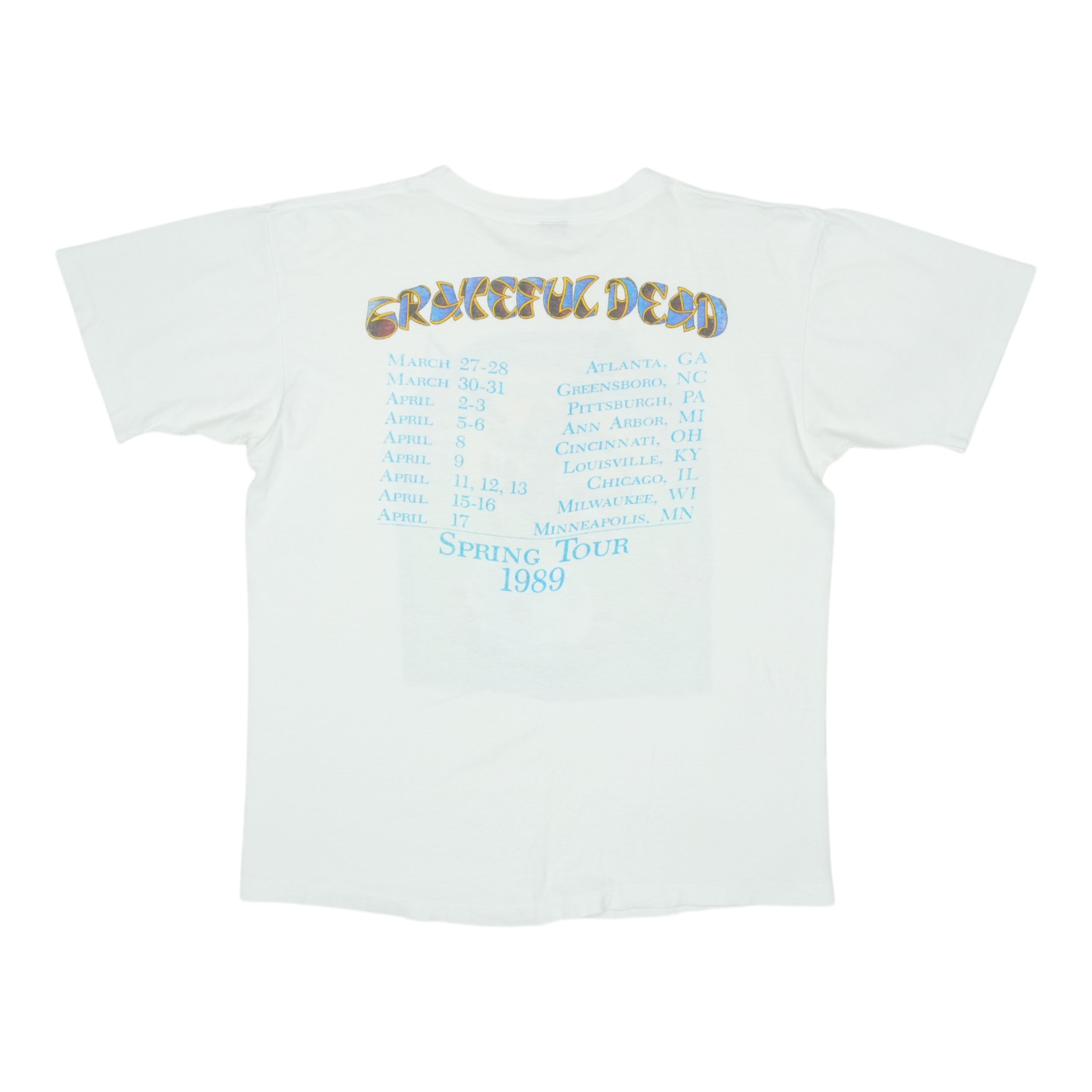 1989 Grateful Dead Spring Tour Shirt | Authentic Vintage Tee