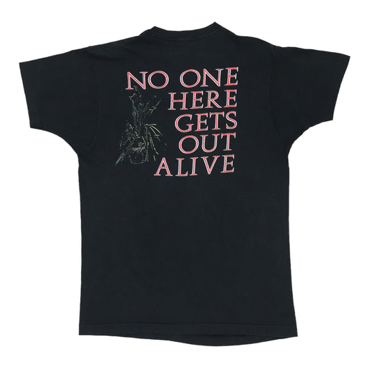 1989 Jim Morrison No One Here Gets Out Alive Shirt