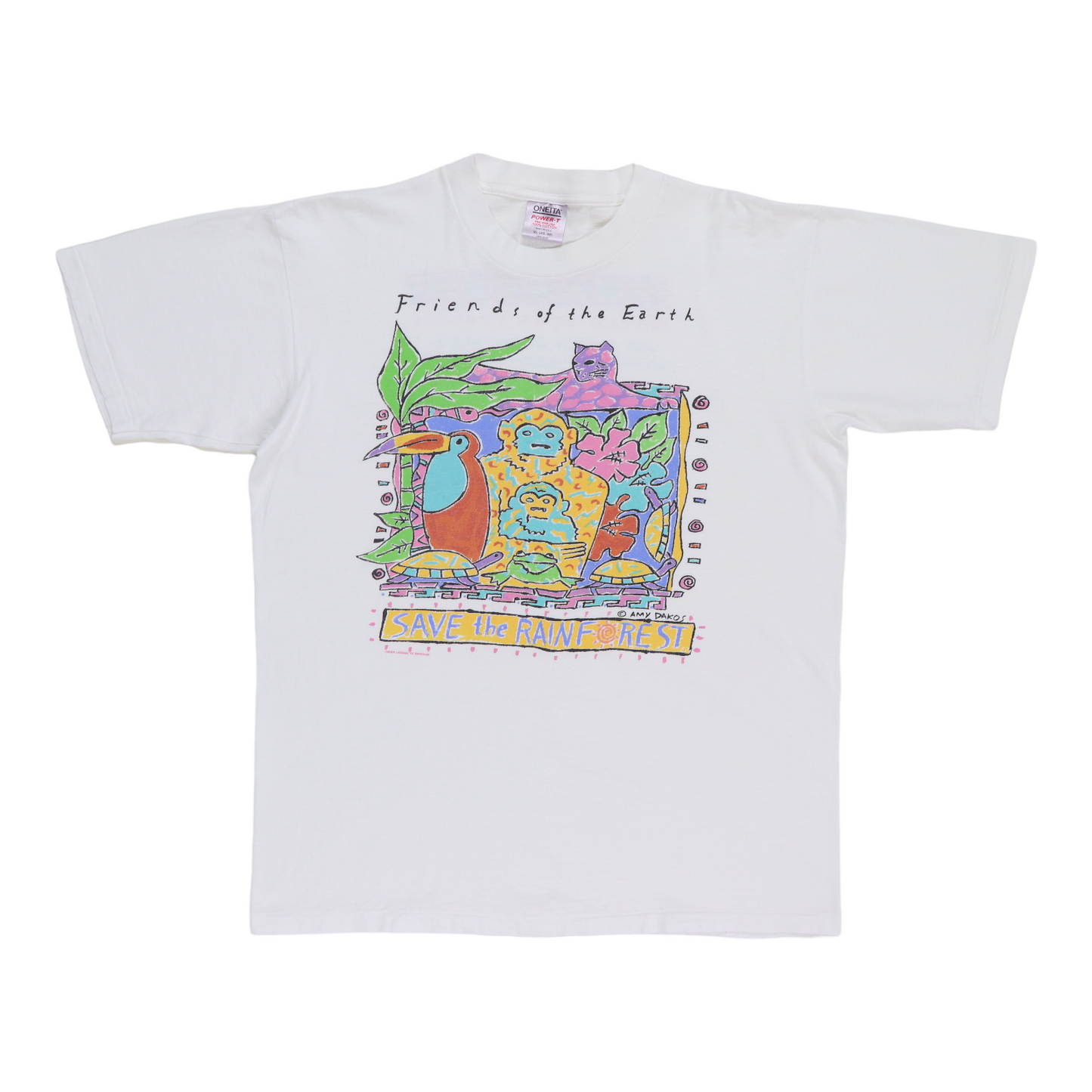 1989 Paul McCartney Save The Rainforest Tour Shirt