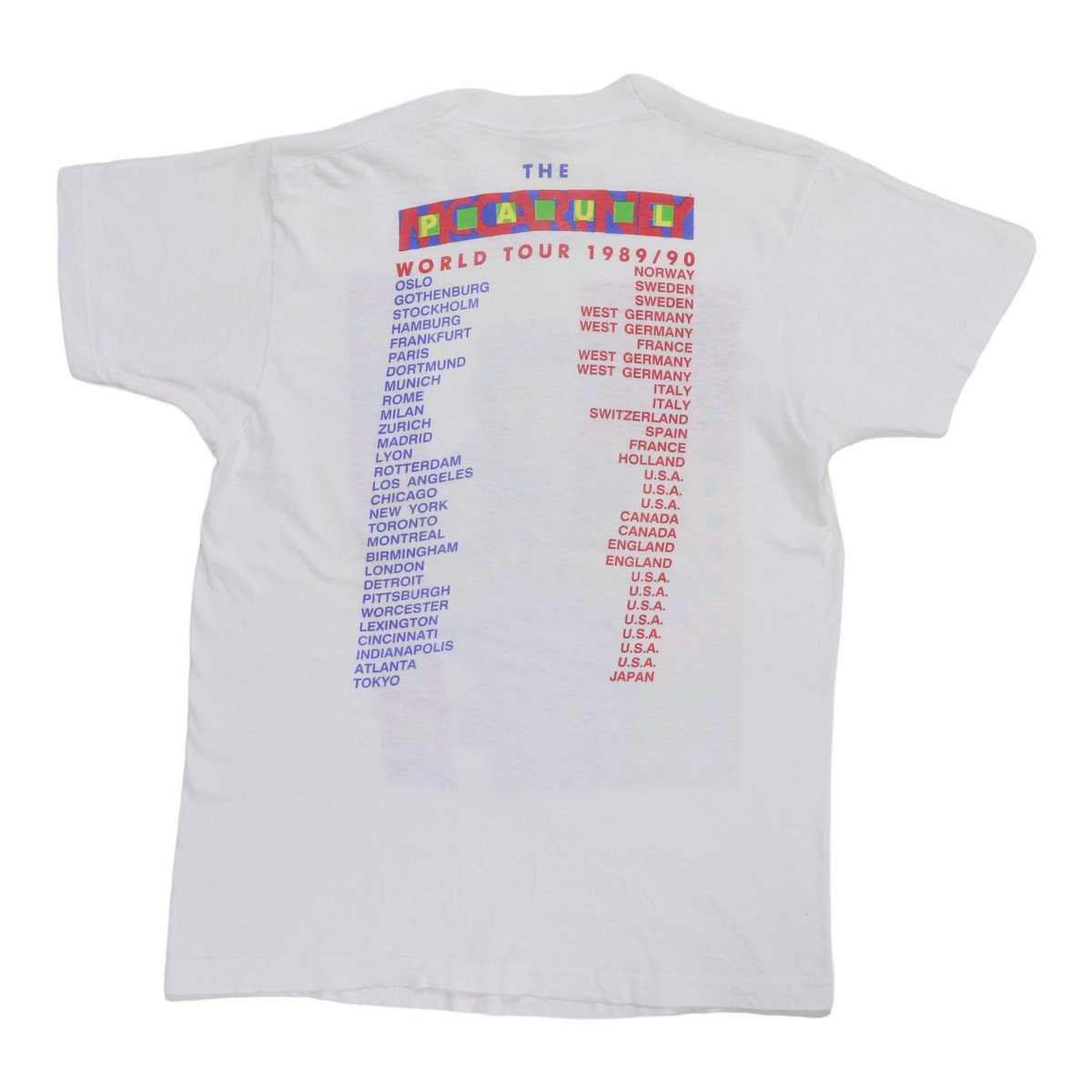 1989 Paul McCartney World Tour Shirt | Authentic Vintage Tee