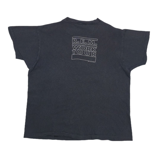1989 R.E.M. Work Tour Shirt Back