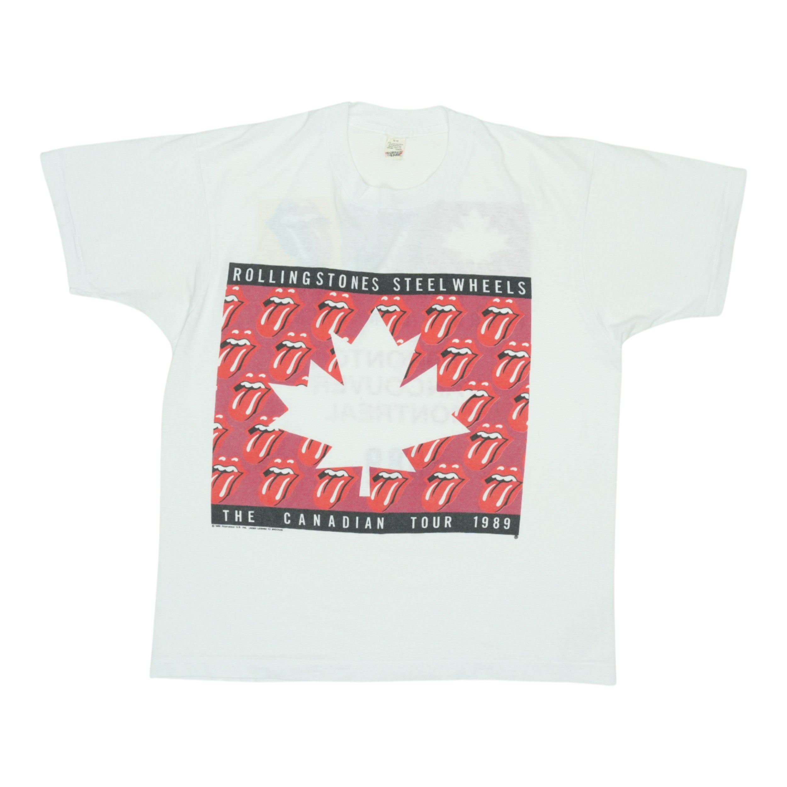 1989 Rolling Stones Steel Wheels Canadian Tour Shirt | Authentic