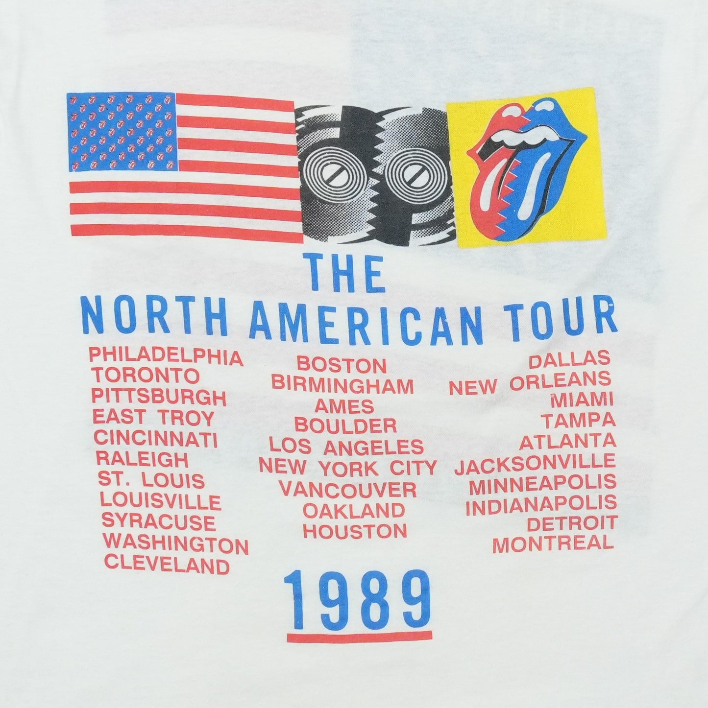 1989 Rolling Stones Steel Wheels North American Tour Shirt