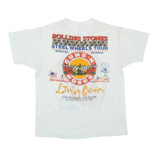 1989 Rolling Stones Steel Wheels Tour Los Angeles Shirt