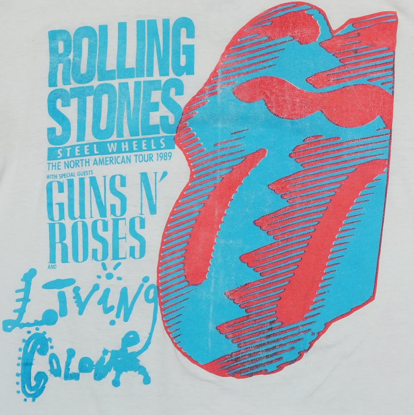 1989 Rolling Stones Steel Wheels Tour Shirt