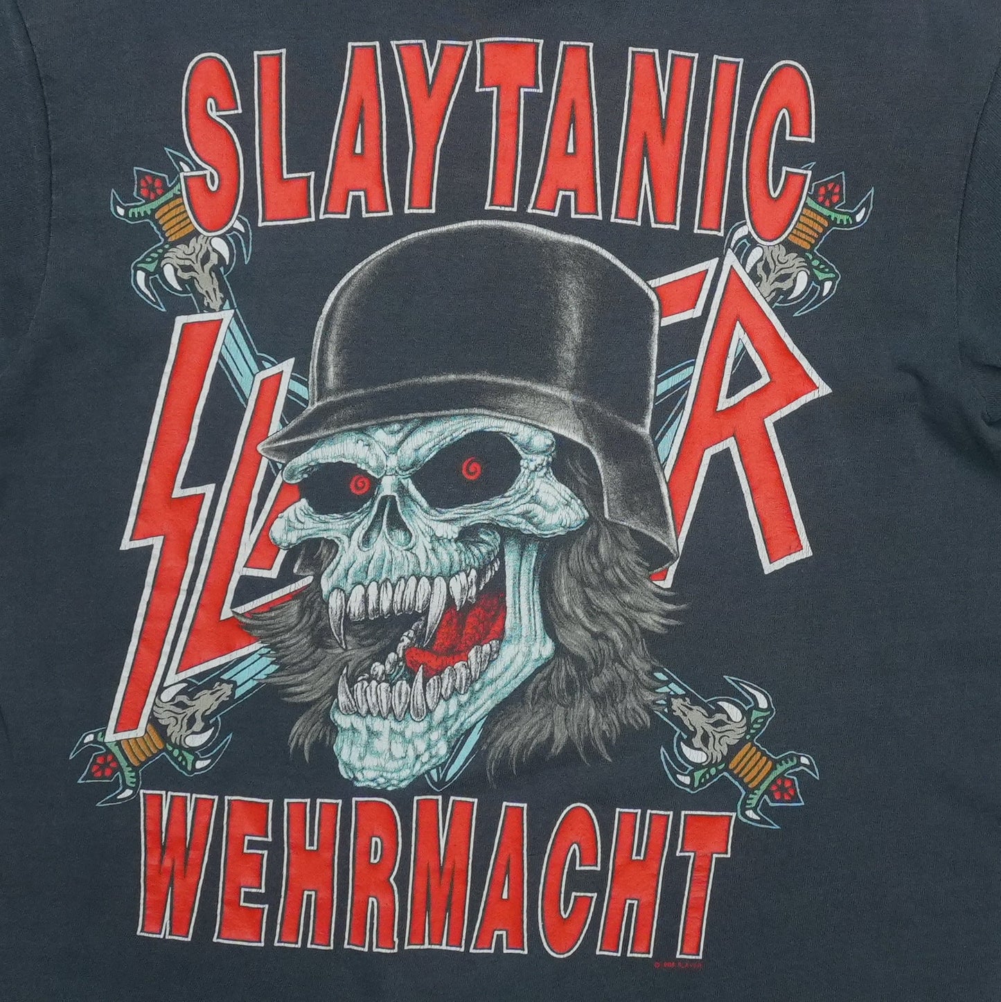 1989 Slayer South Of Heaven World Sacrifice Tour Shirt Detail 2