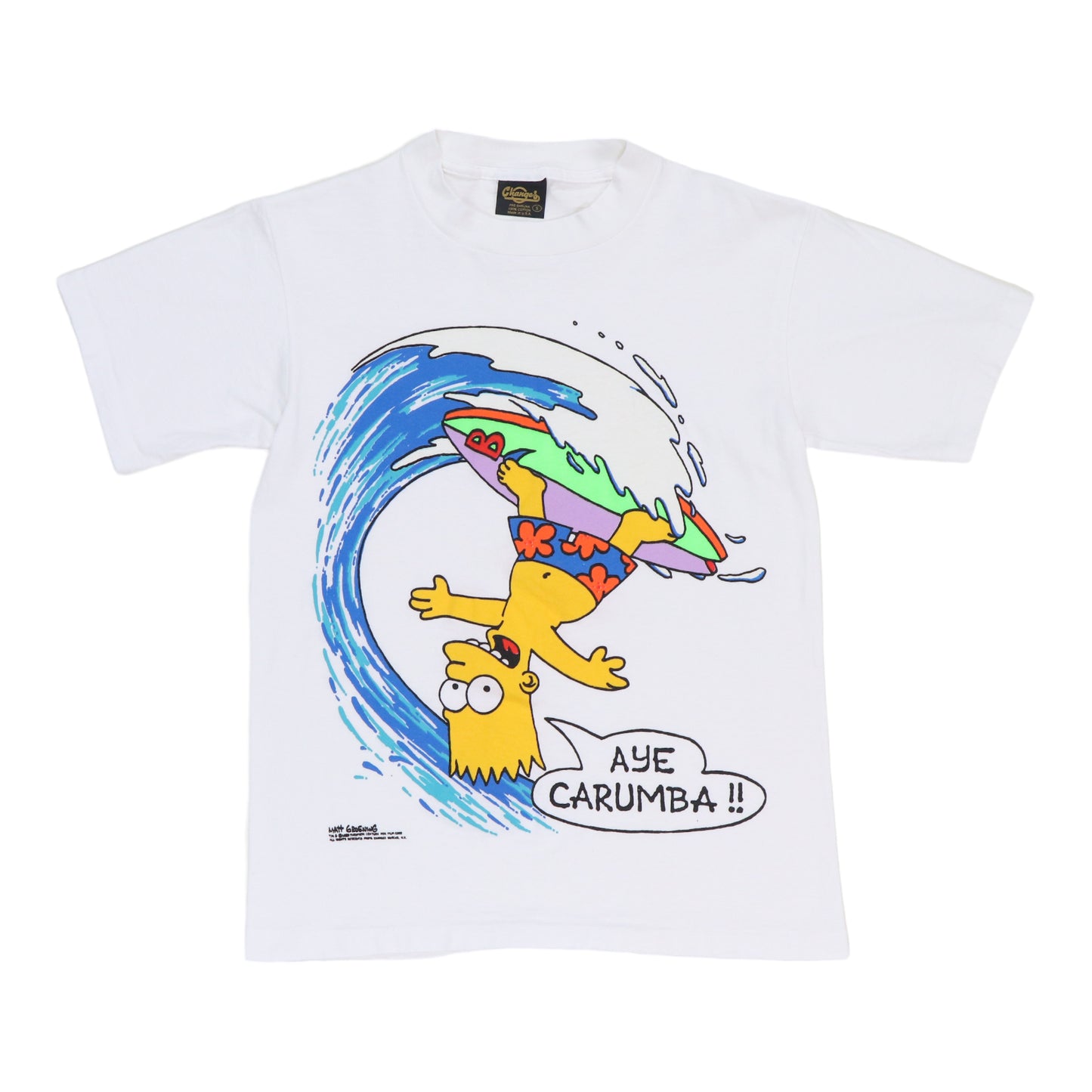 1989 The Simpsons Bart Aye Carumba Shirt