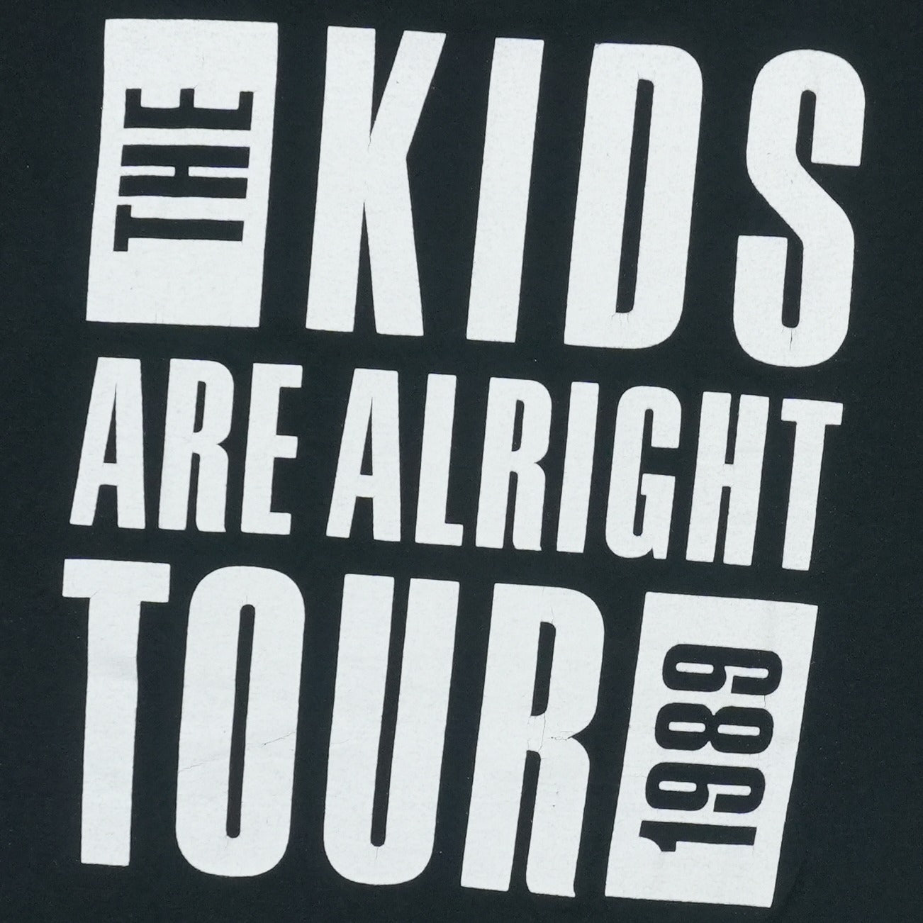 1989 The Who Kids Are Alright Tour Shirt