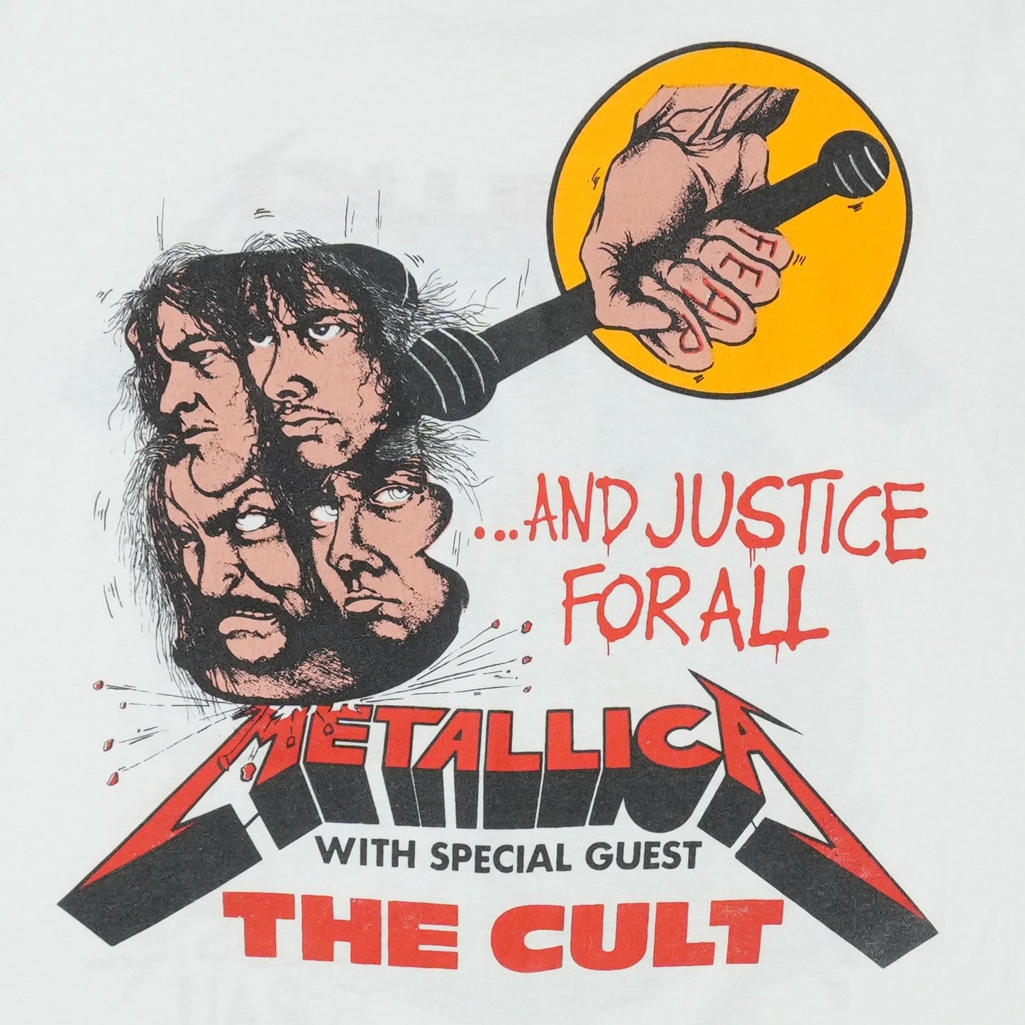 1989 Metallica And Justice For All Tour Shirt