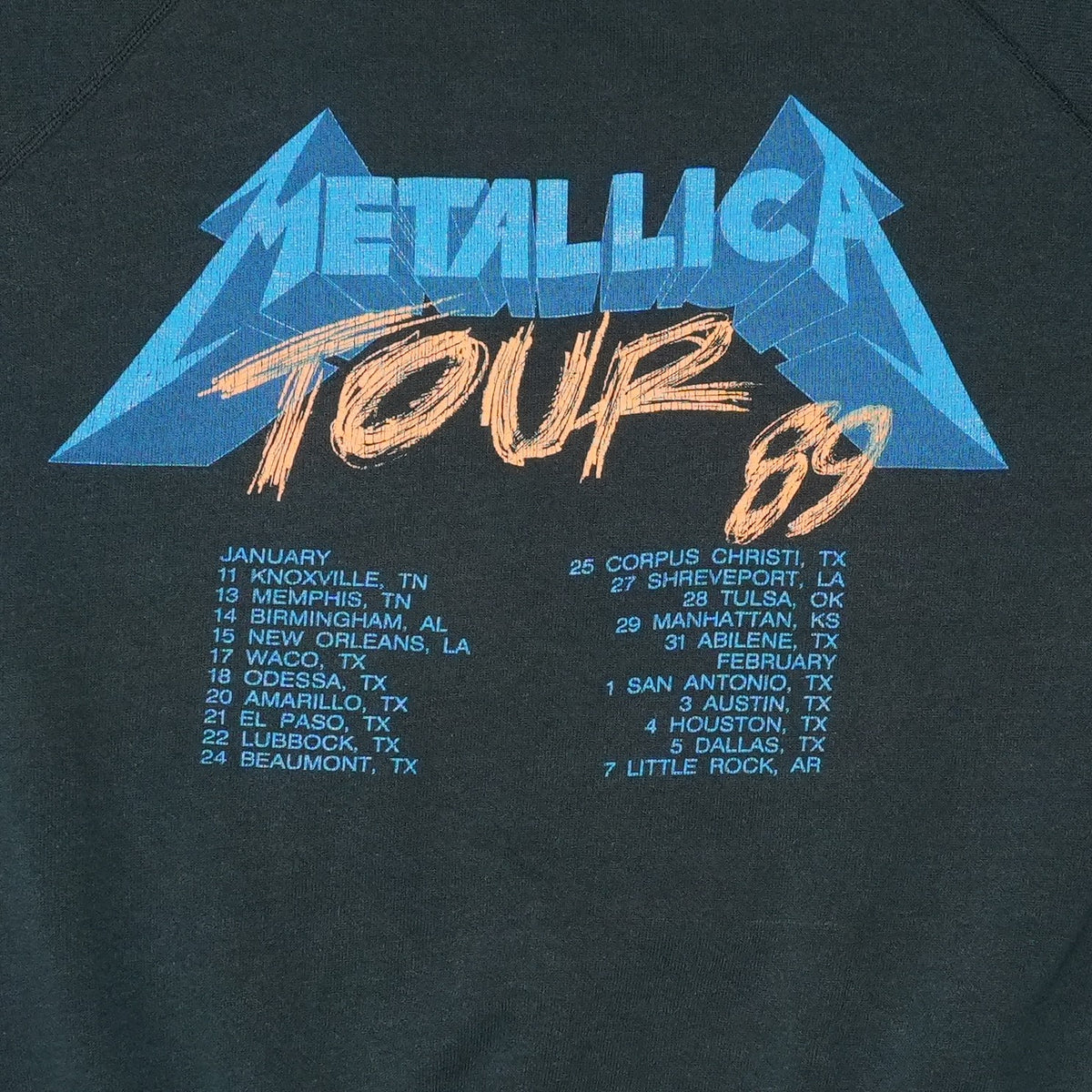 1989 Metallica And Justice For All Tour Sweatshirt
