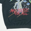 1989 Metallica And Justice For All Tour Sweatshirt