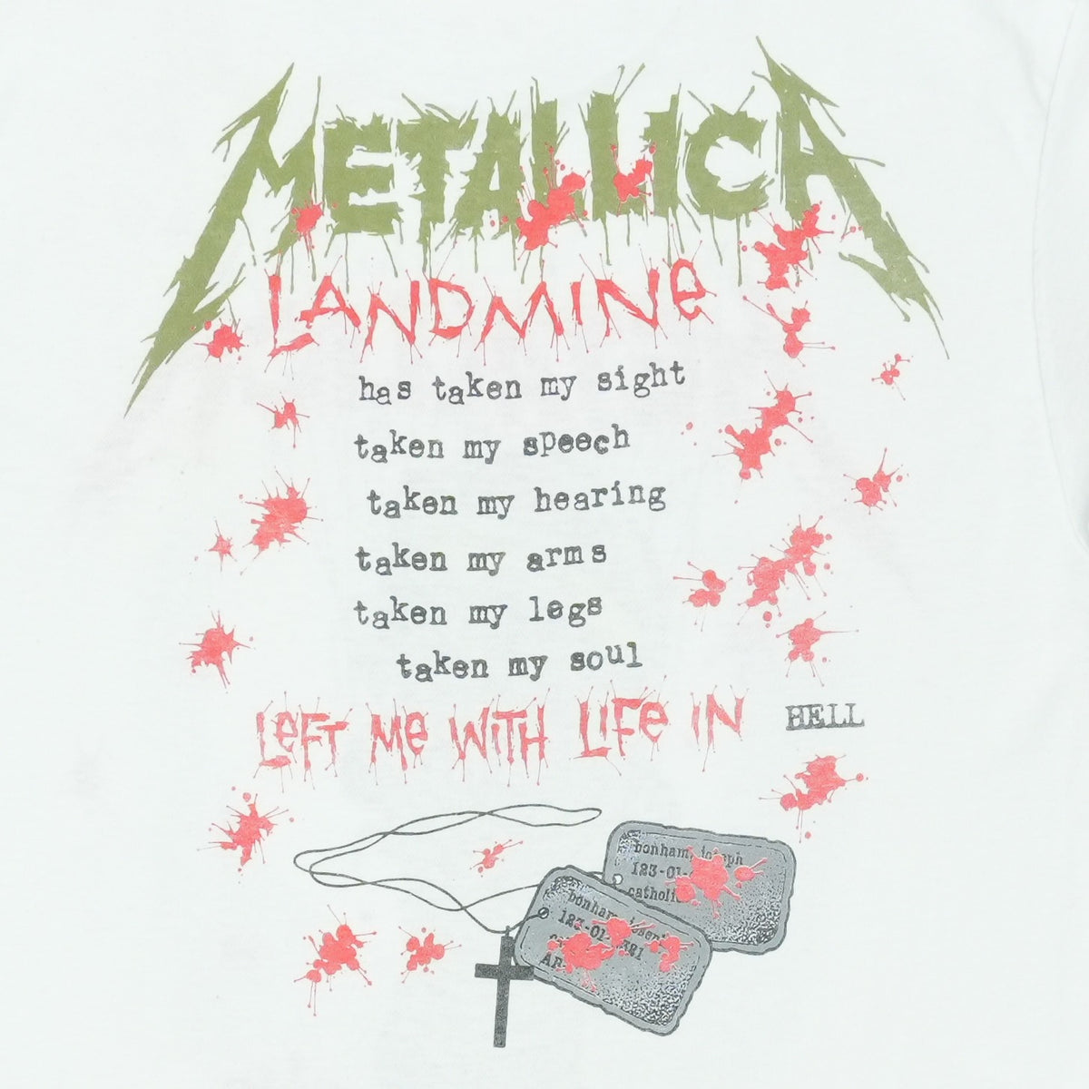 1989 Metallica One Shirt