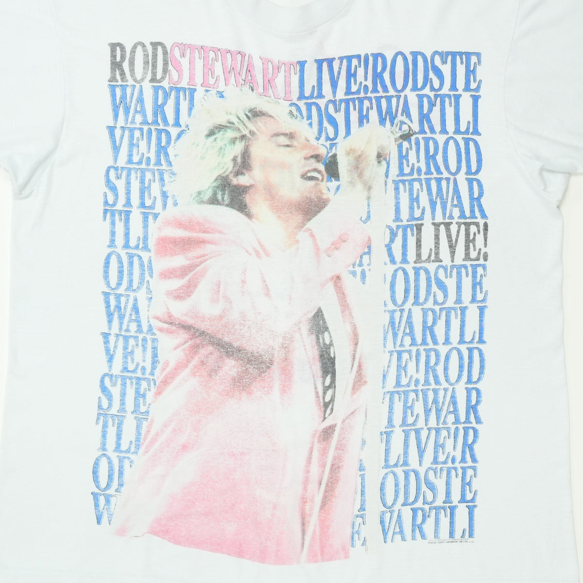 1989 Rod Stewart Lost in America Tour Shirt
