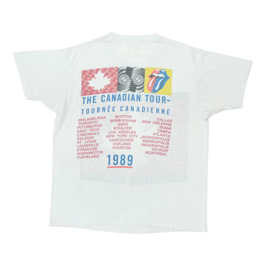 1989 The Rolling Stones Steel Wheels Canadian Tour Shirt