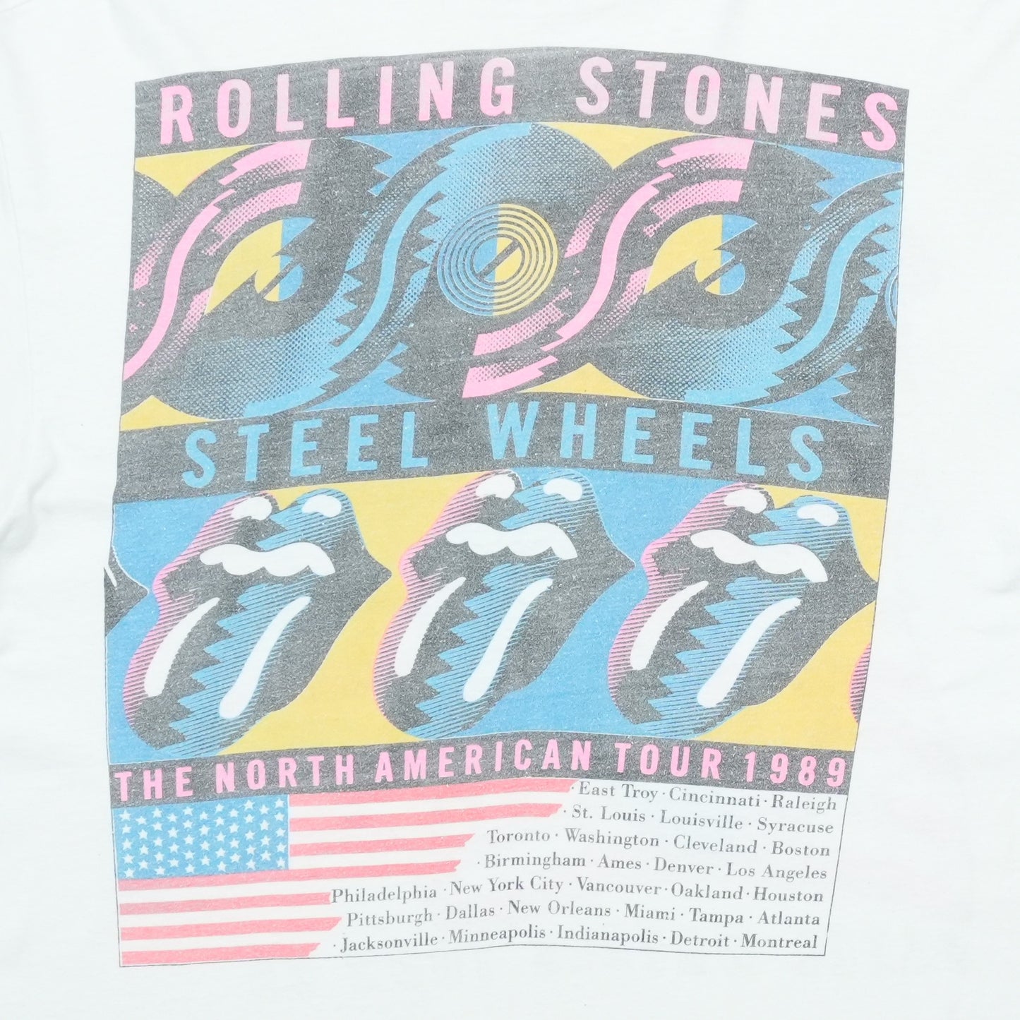 1989 The Rolling Stones Steel Wheels Tour Shirt