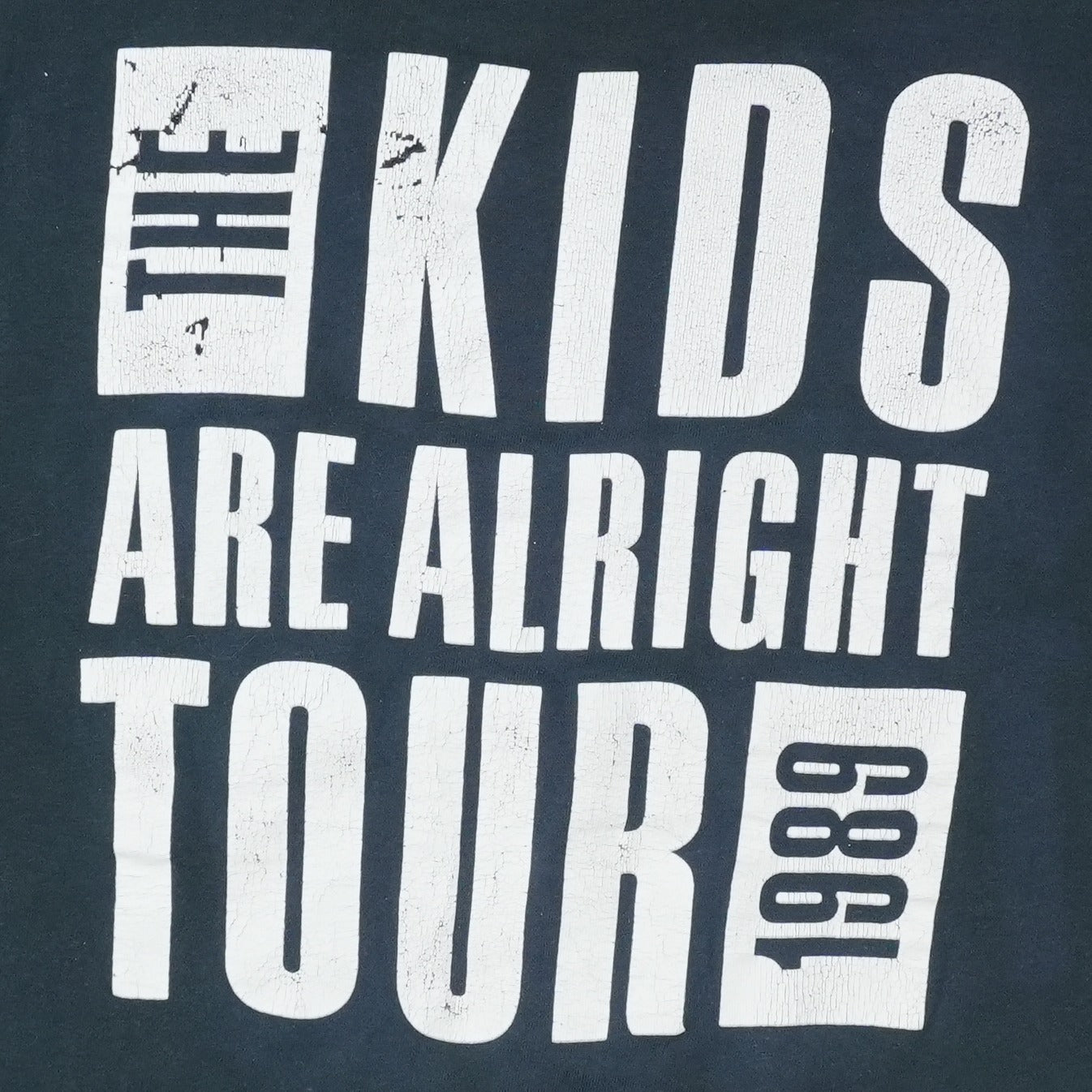 1989 The Who Kids Are Alright Tour Shirt
