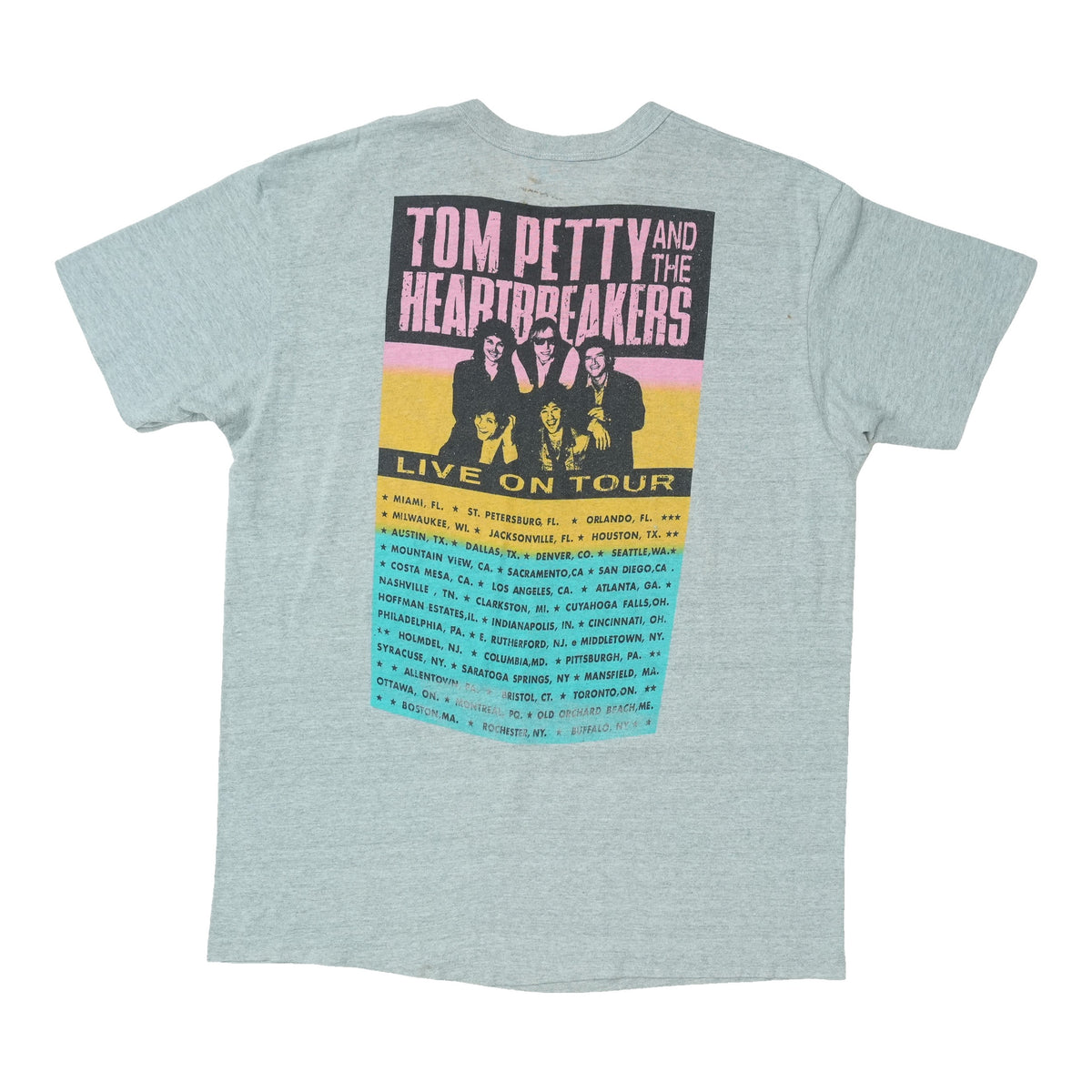 1989 Tom Petty Full Moon Fever Tour Shirt