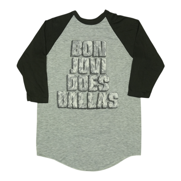 1989 Bon Jovi Does Dallas Texas Tour Jersey Shirt | Authentic