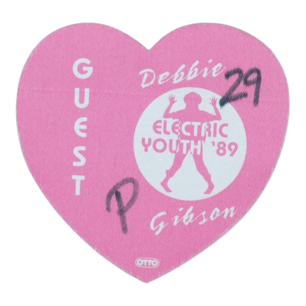 1989 Debbie Gibson Electric Youth Backstage Pass