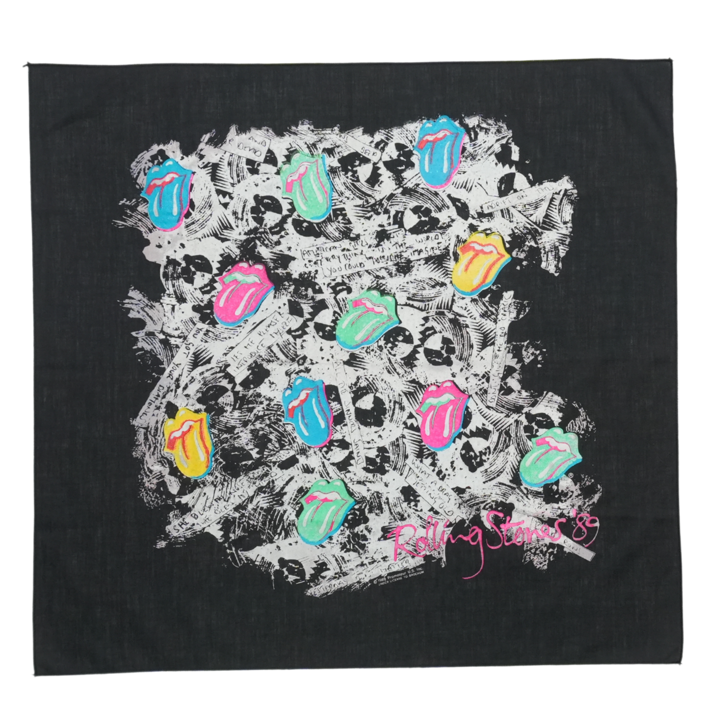 1989 Rolling Stones Steel Wheels Bandana