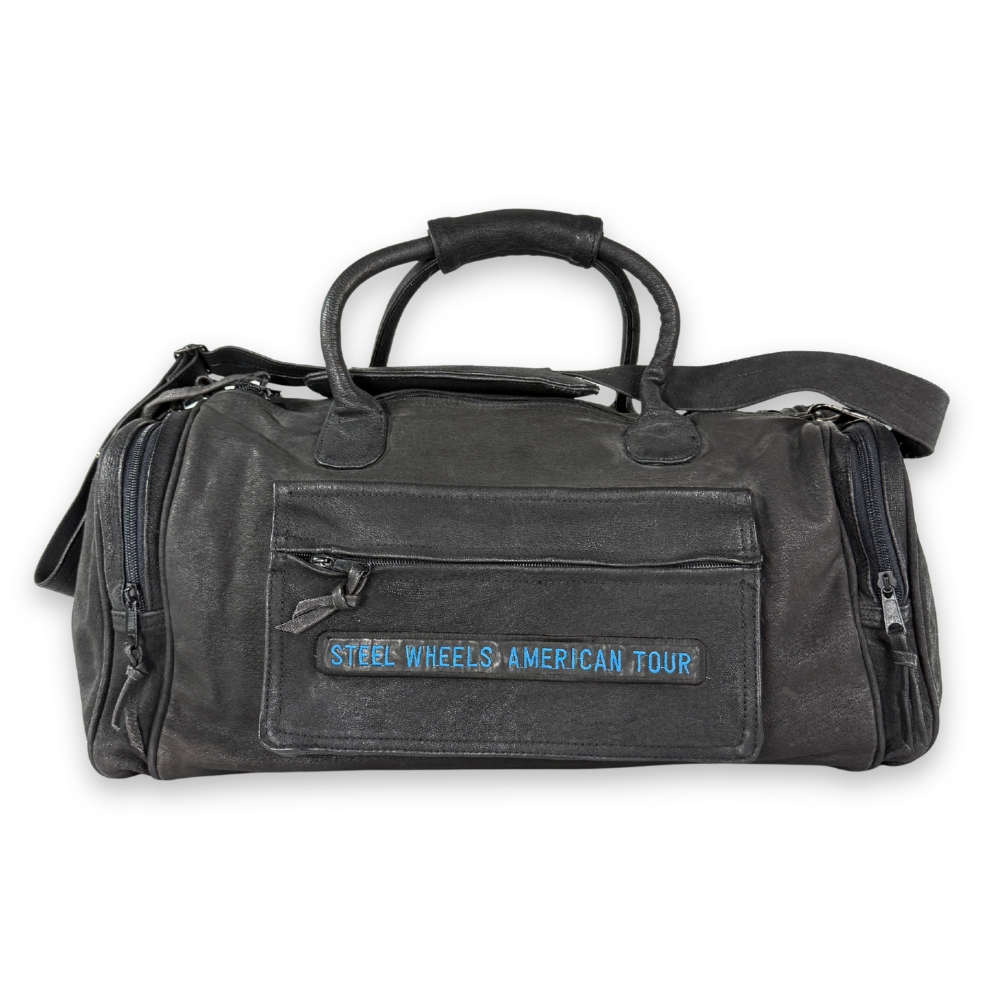 1989 Rolling Stones Steel Wheels Tour Crew Leather Bag