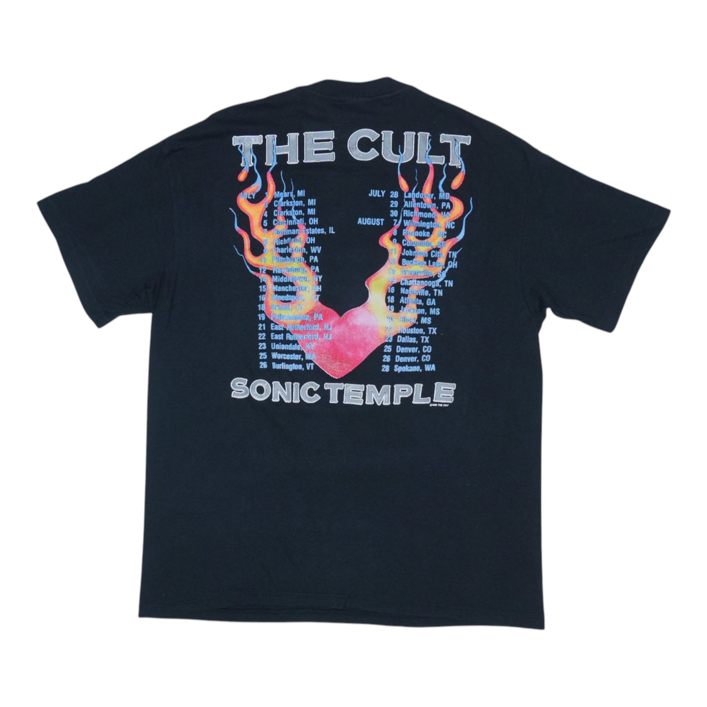 1989 The Cult Sonic Temple Tour Shirt