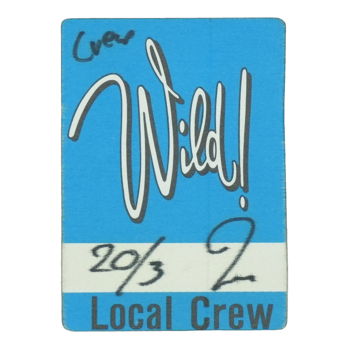 1989 Erasure Wild! Tour Local Crew Backstage Pass front