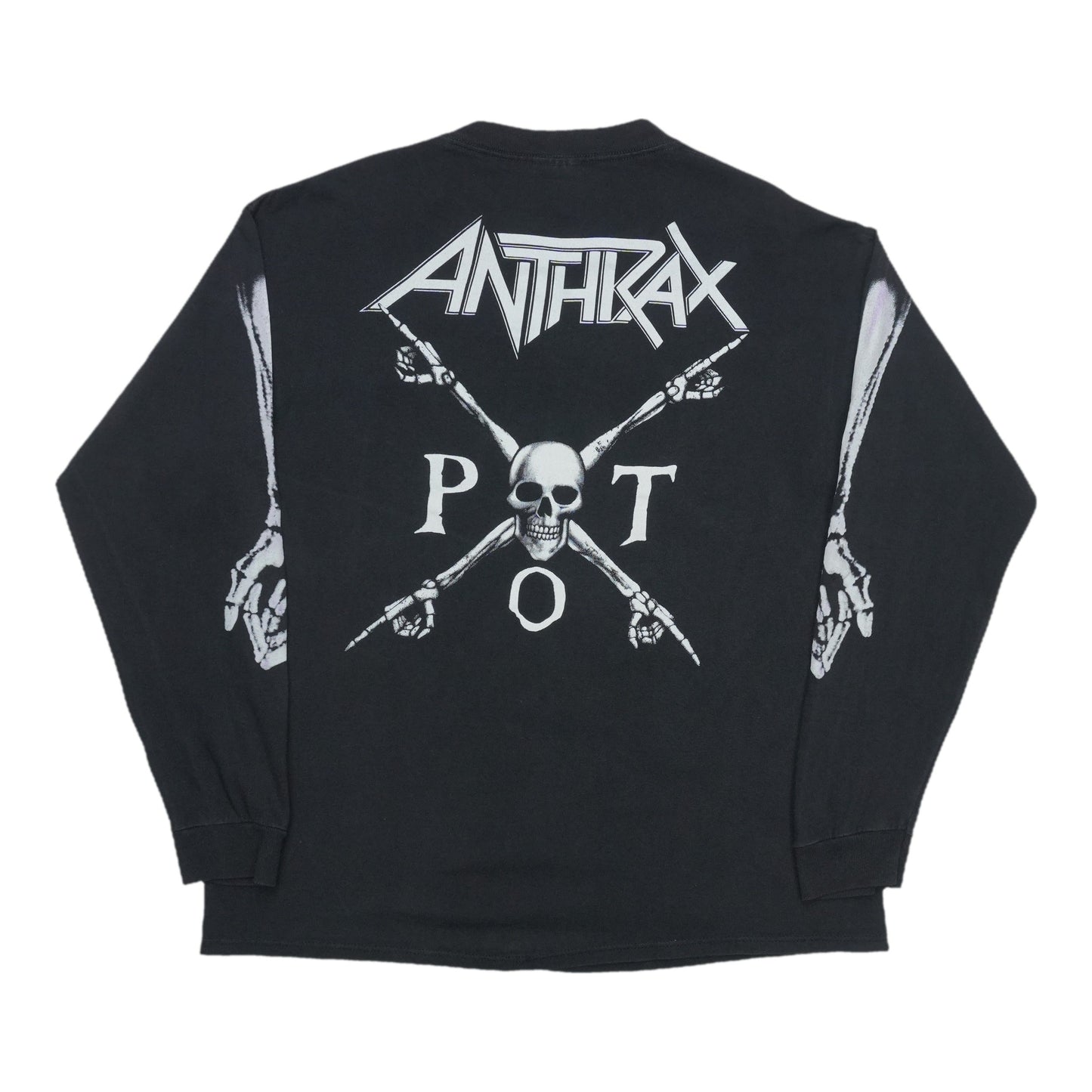 1990 Anthrax Persistence Of Time Long Sleeve Shirt Back