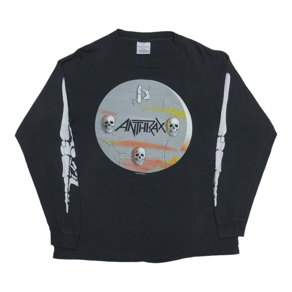 1990 Anthrax Persistence Of Time Long Sleeve Shirt Front