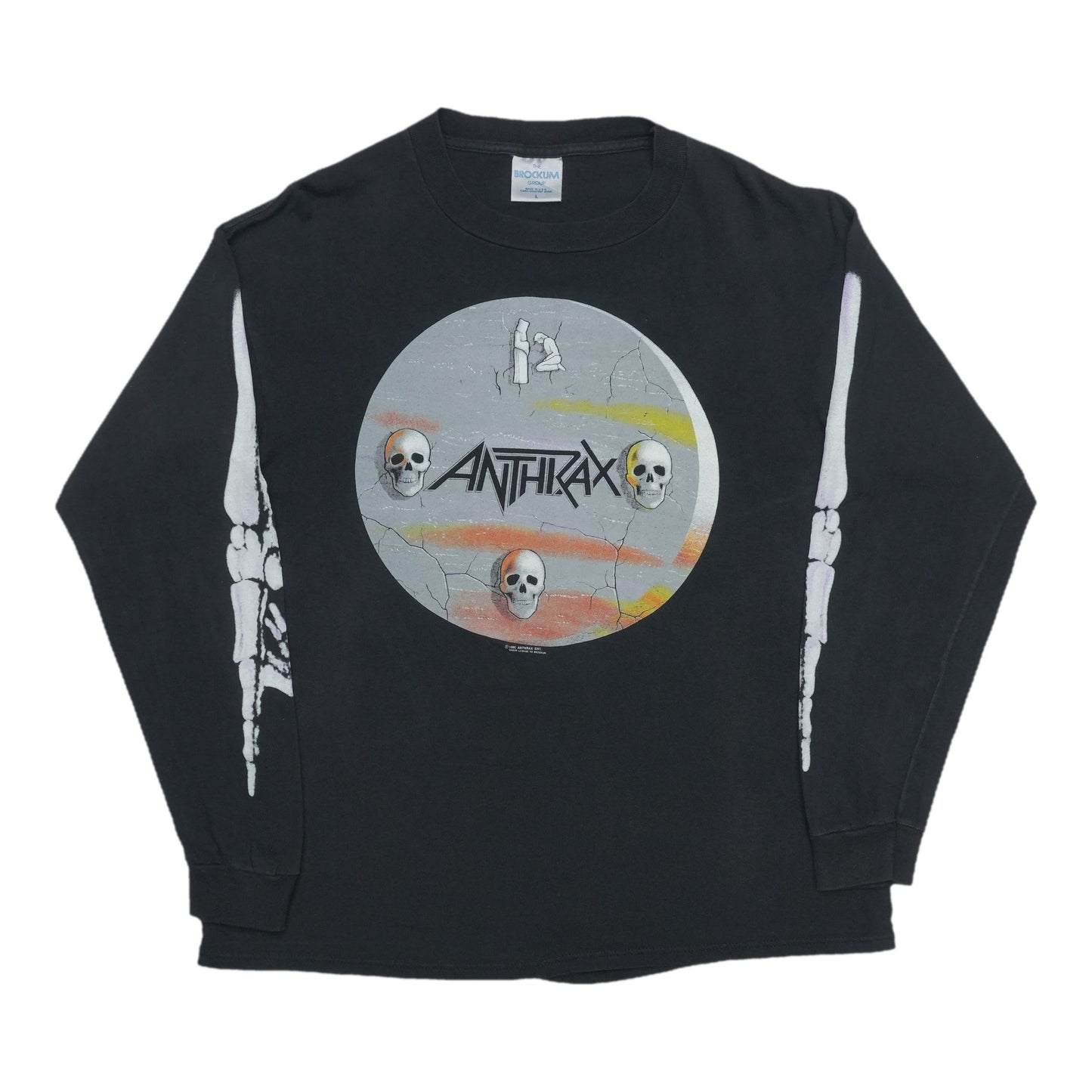 1990 Anthrax Persistence Of Time Long Sleeve Shirt Front